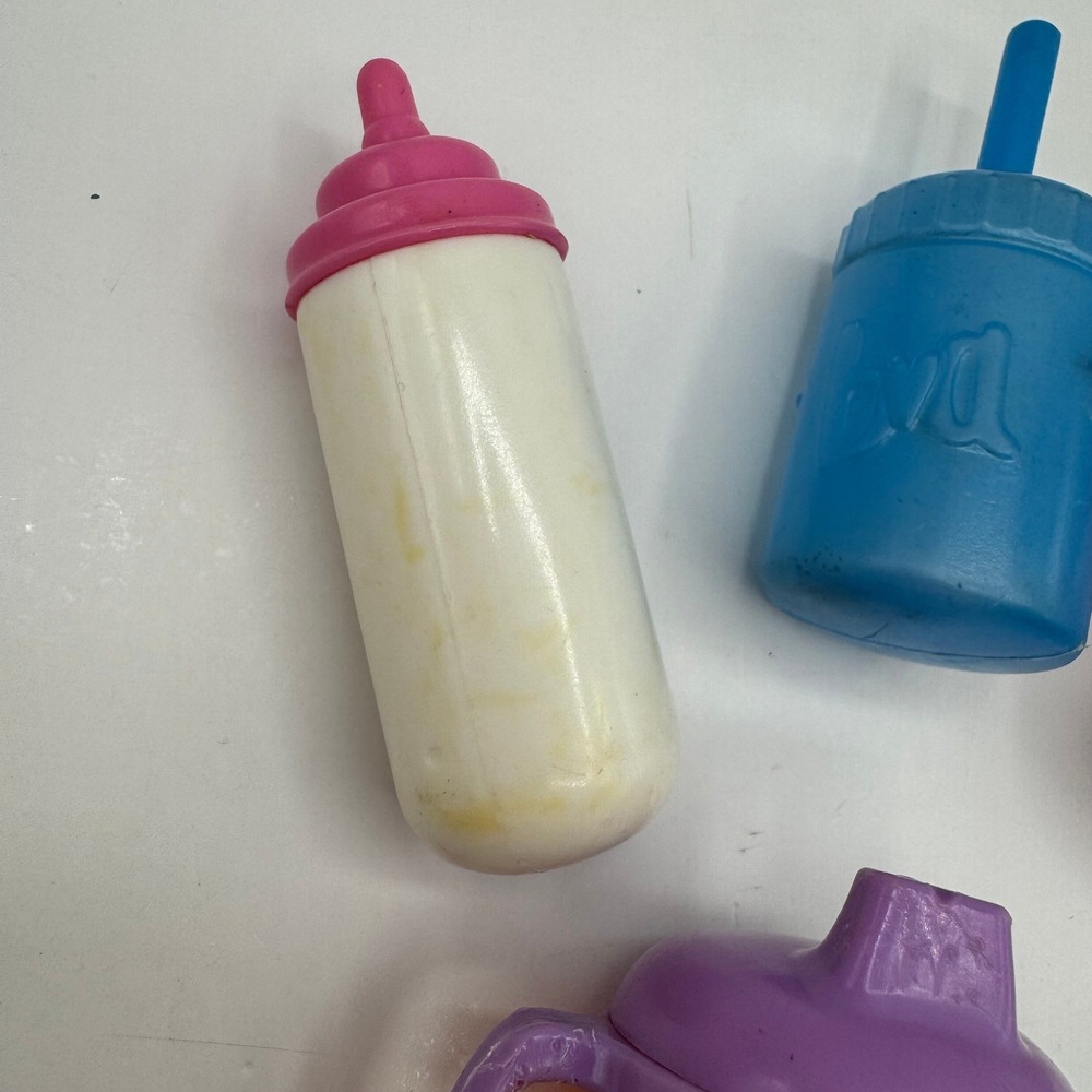 Baby Alive Gi-Go Toys Doll Bottles Sippy Cup Multicolor 4 Piece Set Replacements - Picture 4 of 7